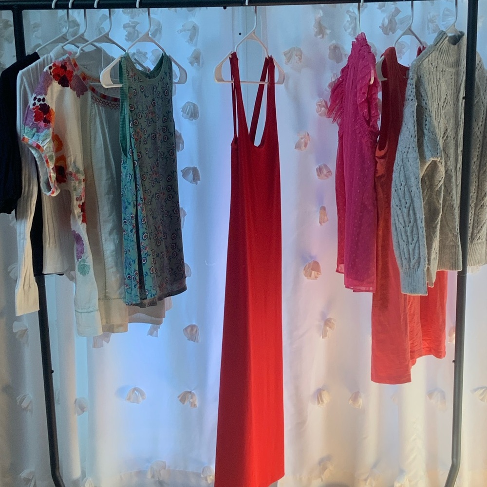 Banana Republic Red Maxi Dress